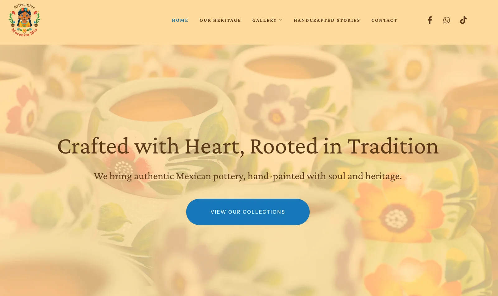 Artesanias Morenita Mia Website Design