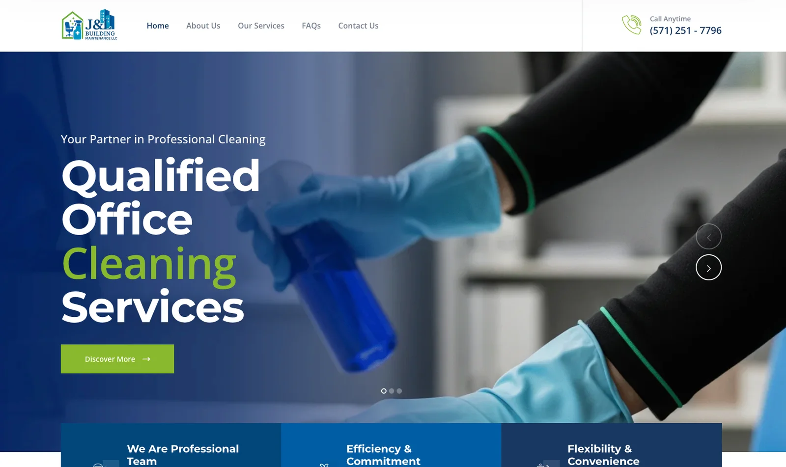 J&L Building Maintenance Website Design